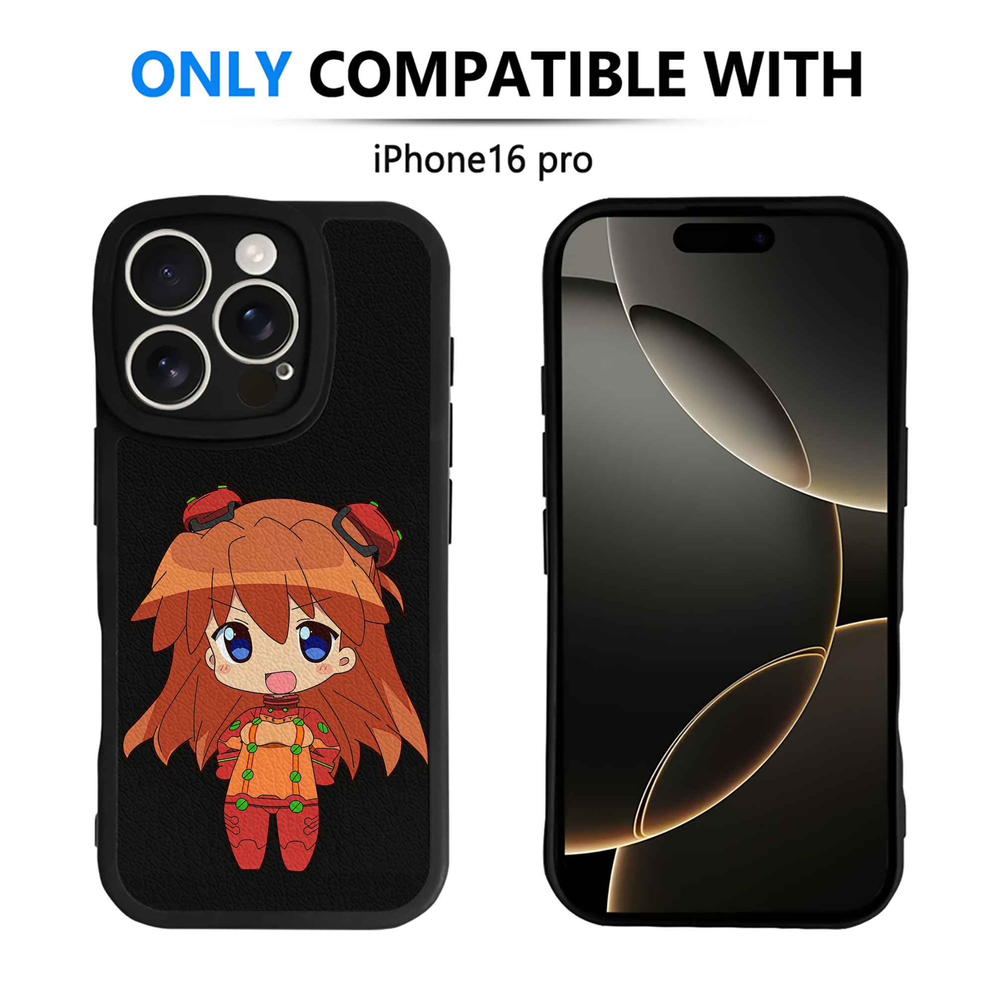 （画像用） EVA 新世紀エヴァンゲリオン 【iPhone 16シリーズ対応】シリコンスマホケース（レザー調） 材質：シリコン